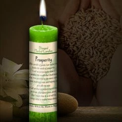 Coventry Creations Prosperity ~ Blessed Herbal Candle Candles & Accessories