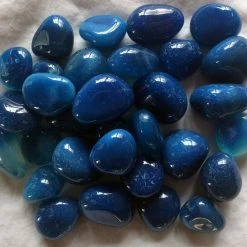 Kheops International Crystals & Tumbled Stones Blue Onyx Tumbled Stone