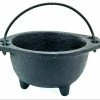 Om Imports Smudging Tools & Accessories Large Cast Iron Cauldron