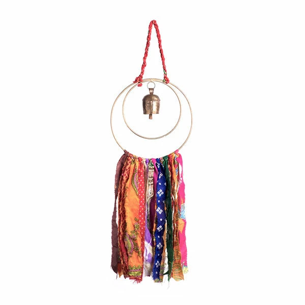 Brand new ⭐ Matr Boomie Solar Sun Swapna Sari Tassels Dream Chime Handcrafted In India Global Fair Trade Gifts 😍 3 Matr Boomie Solar Sun Swapna Sari Tassels Dream Chime Handcrafted In India Global Fair Trade Gifts
