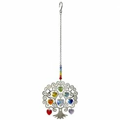 Woodstock Chimes Prisms & Hanging Crystals Crystal Tree Of Life Suncatcher