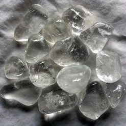 Kheops International Clear Crystal Quartz Tumbled Stone Crystals & Tumbled Stones