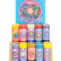 Crystal Journey Candles Mandala Pillar Candles ~ Connecting Body, Mind, And Spirit
