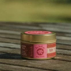 Ayurvedic Soy Tin Travel Candle ~ Lotus Love Beauty Candles & Accessories