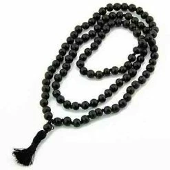 Om Imports Ebony Wood Prayer Mala 8mm Meditation & Prayer Gifts