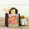 Natural Life Watercolor Flowers Tiny Recycled Happy Bag (XS)