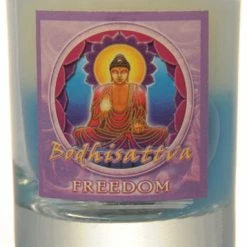 Crystal Journey Candles Mandala Collection Filled Votive Holder Candles ~ Connecting Body, Mind, And Spirit