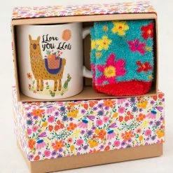 Natural Life Llama Llove You Mug & Cozy Sock Gift Set Gift Sets