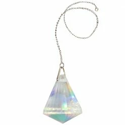 World Buyers Multi-Faceted Aurora Borealis Cone Crystal Prism Sun Catcher Prisms & Hanging Crystals