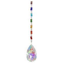 World Buyers Chakra Inspired Crystal Prism Sun Catcher Prisms & Hanging Crystals