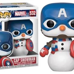 Pop! Marvel Funko Pop Vinyl Figurine 2019 Holiday Snowman Captain America