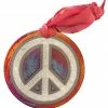 Coupon π Raku Potteryworks Peace Sign Silhouette Medallion Ornament From Raku Pottery 𧨠1 Raku Potteryworks Peace Sign Silhouette Medallion Ornament From Raku Pottery
