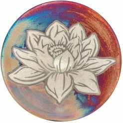 Raku Potteryworks Lotus Blossom Extra Large Silhouette Plate From Raku Pottery
