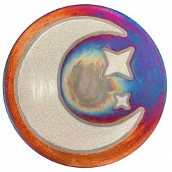 Raku Potteryworks Crescent Moon Extra Large Silhouette Plate From Raku Pottery New Arrivals!