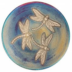 Raku Potteryworks Dragonfly Medium Silhouette Plate From Raku Pottery