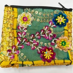 World Buyers Flower Sequin Coin Purse New Arrivals!