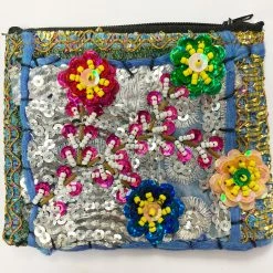 World Buyers Flower Sequin Coin Purse New Arrivals!