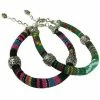 UPAVIM Crafts Boho Fabric And Beads Bracelet Handcrafted In Guatemala