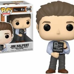 Funko Pop Vinyl Figurine Jim Halpert With Nonsense Sign #1046 - The Office Pop! Television