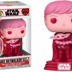 Funko Pop Vinyl Figurine Valentine Luke Skywalker With Grogu #494 - The Mandalorian