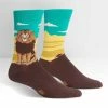 Sock It To Me Socks! Socks! Socks! Lion "You Rule" Men's Crew Socks