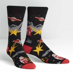 Sock It To Me Zap! Zap! Men's Crew Socks