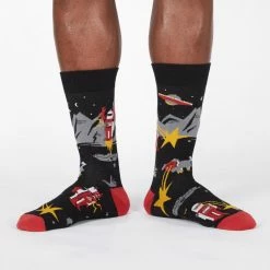 Sock It To Me Zap! Zap! Men's Crew Socks