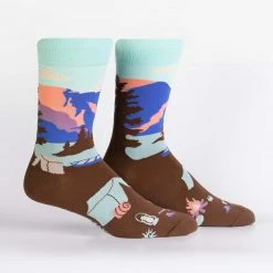 Sock It To Me Socks! Socks! Socks! Glacier National Park Men's Crew Socks