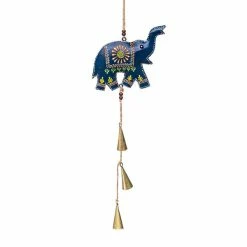 Matr Boomie Henna Treasure Elephant Bell Chime Handcrafted In India