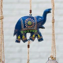 Matr Boomie Henna Treasure Elephant Bell Chime Handcrafted In India