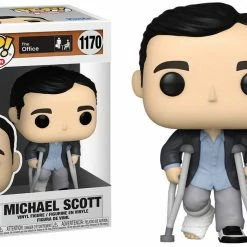 Funko Pop Vinyl Figurine Michael Scott Standing W/Crutches #1170 - The Office