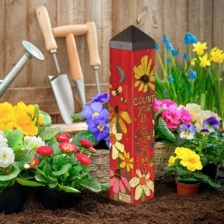 New 🎉 Studio M Count Your Blossoms 20" Art Pole ⌛ 9 Studio M Count Your Blossoms 20