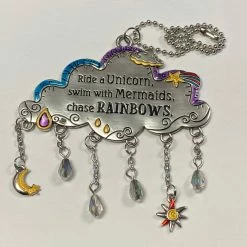 Ganz Unicorns Ride A Unicorn, Swim With Mermaid, Chase Rainbows Cloud Car Charm