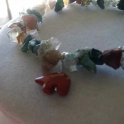 Dawn Welburn - Consignment Local Artisan Handmade Gifts Red Jasper Bear Bracelet