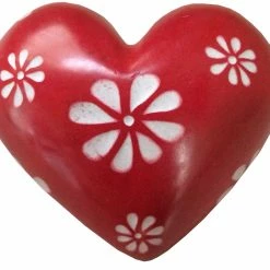 Ten Thousand Villages Global Fair Trade Gifts Heart-Shaped Kisii Stone Paperweight Handcrafted In Kenya