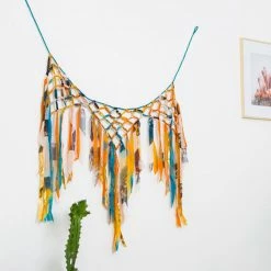 Matr Boomie Triple Sari Carnival Wall Hanging Handcrafted In India Global Fair Trade Gifts