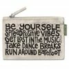 Let Your Soul Flower Manifesto Large Zipper Pouch