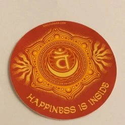 Soul Flower Happiness Is Inside Sacral Chakra Sticker