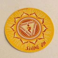 Soul Flower Shine On Solar Plexus Chakra Sticker