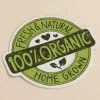 Soul Flower 100% Organic Badge Sticker