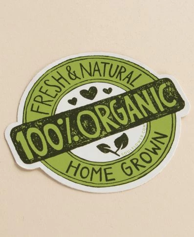 Best Sale ❤️ Soul Flower 100% Organic Badge Sticker 🥰 3 Soul Flower 100% Organic Badge Sticker