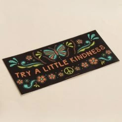 Soul Flower Try A Little Kindness Boho Bumper Sticker