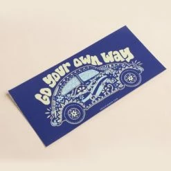 Soul Flower Go Your Own Way VW Beetle Bumper Sticker