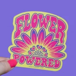 Soul Flower Flower Powered Hippie Sticker