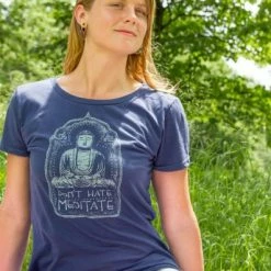 Soul Flower Don't Hate Meditate Organic Classic T-Shirt