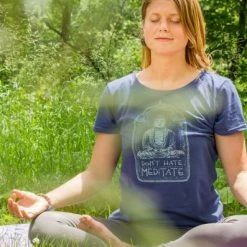 Soul Flower Don't Hate Meditate Organic Classic T-Shirt