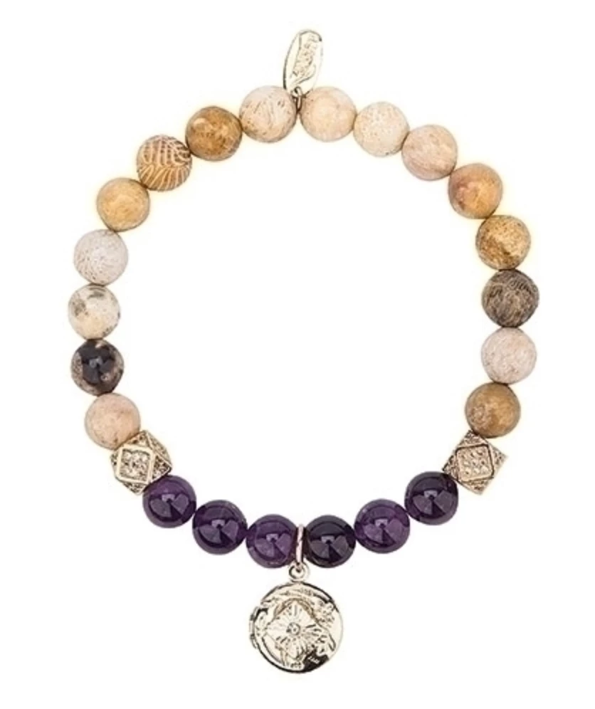 Coupon 🌟 Roman, Inc. Prayer Box Gemstone Bracelet By Alexa's Angels - Purple Angel Gifts 👏 3 Roman, Inc. Prayer Box Gemstone Bracelet By Alexa's Angels - Purple Angel Gifts