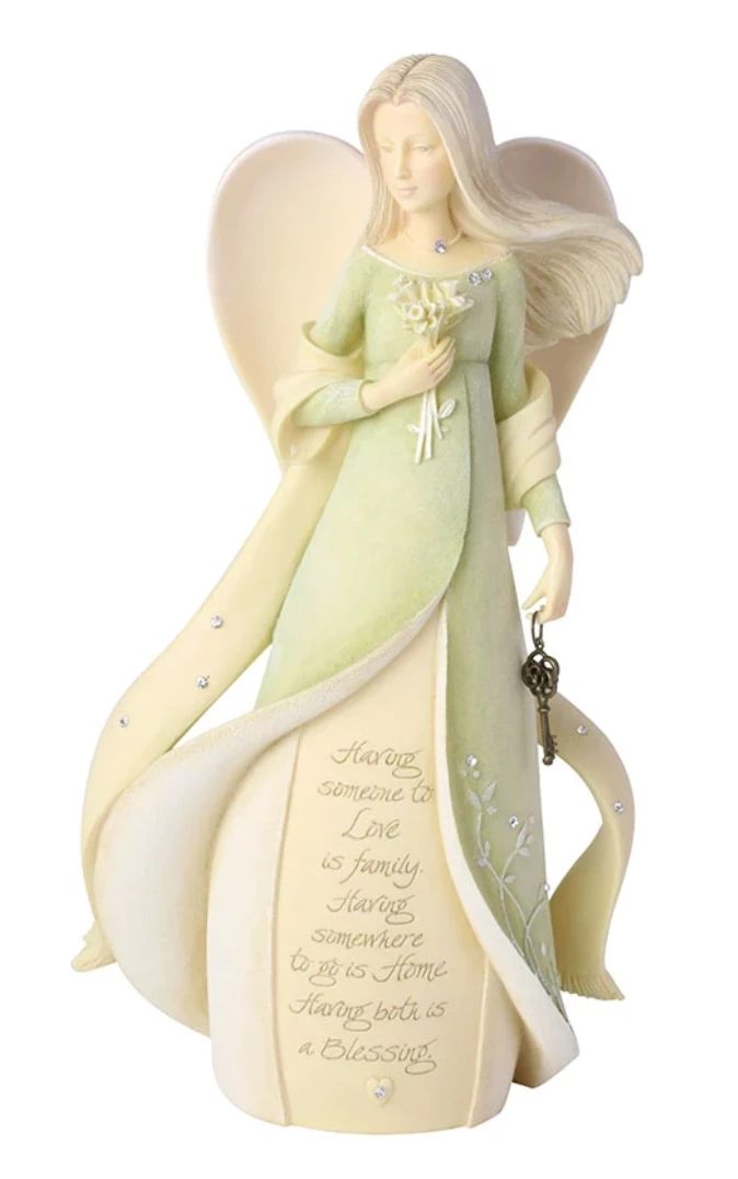 Budget 🛒 Enesco Family And Home Blessings Angel Figurine From The Foundations Collection Angel Gifts 😉 3 Enesco Family And Home Blessings Angel Figurine From The Foundations Collection Angel Gifts