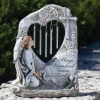 Roman, Inc. Angel Gifts Always Remembered Forever Loved ~ Memorial Wind Chime Angel Garden Statue