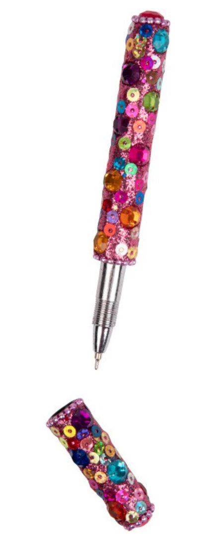 Discount โ Ten Thousand Villages Global Fair Trade Gifts Pink Sparkling Sequin Pen Handcrafted In India ๐ 3 Ten Thousand Villages Global Fair Trade Gifts Pink Sparkling Sequin Pen Handcrafted In India